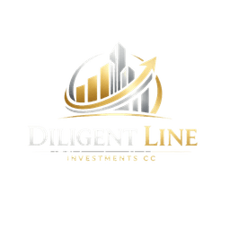 Diligent Lane Investments cc wordmark in gold and silver lettering on a black field